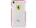 FERRARI iPhone 7 fényes tok, átlátszó, piros szegéllyel (FEGLHCP7RE)