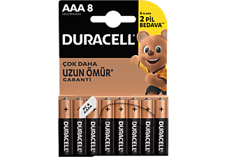 DURACELL 8'li AAA İnce Kalem Pil