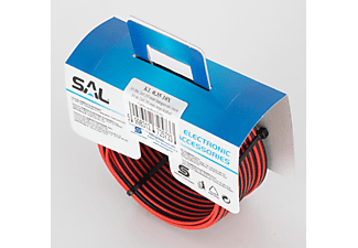 SAL KL 0,35mm-10méter hangszóró vezeték, piros-fekete