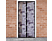 DELIGHT 11398G Szúnyogháló függöny ajtóra, Lila pillangó minta, 100x210 cm