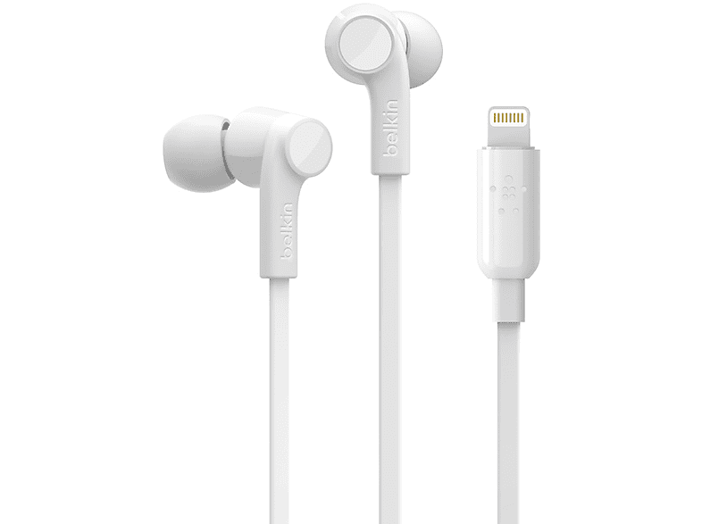 Belkin Rockstar Headphones Met Lightning Connector Wit Kopen Mediamarkt