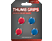 VENOM 4 db hüvelykujj csúszásgátló Nintendo Switch-hez, piros / kék