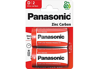 PANASONIC Red Zinc D góliát 1.5V cink-carbon tartós elem 2db (R20RZ/2BP EU)