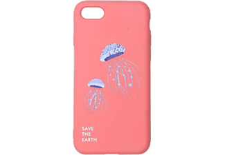 CELLECT GoGreen iPhone hátlap, medúza mintás, piros (iPhone 7/8/SE 2020)