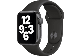Apple Watch SE 40mm Space Gray Aluminium Zwarte Sportband