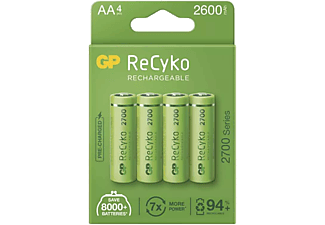 GP ReCyko NiMH Tölthető akkumulátor, HR6 (AA) 2600mAh, 4db (B21274)