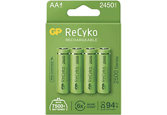 GP ReCyko NiMH Tölthető akkumulátor, HR6 (AA) 2450mAh, 4db (B21254)