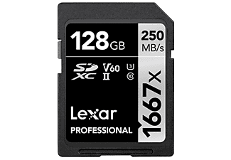 LEXAR 128GB Professional 1667x SDXC™ UHS-II, 250MB/s okuma 90MB/s yazma C10 V60 U3 Hafıza Kartı