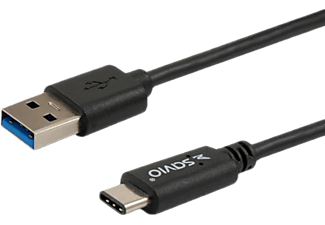 SAVIO CL-101 USB 3.0A – USB 3.1 Type C kábel 1m