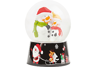 FAMILY CHRISTMAS 58061A Karácsonyi hógömb - 4 féle (mikulás-hóember, mikulás, maci, hóemberek)