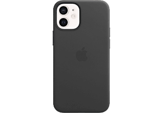 APPLE iPhone 12 mini MagSafe rögzítésű bőr tok, fekete (mhka3zm/a)