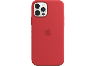 APPLE iPhone 12 és 12 Pro MagSafe rögzítésű szilikon tok, piros (mhl63zm/a)