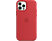 APPLE iPhone 12 és 12 Pro MagSafe rögzítésű szilikon tok, piros (mhl63zm/a)