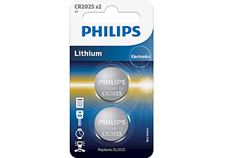 PHILIPS CR2025P2/01B Mini Düğme 2025 3V X2 Pil