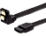 SAVIO GAK-04 SATA III kábel, fekete, derékszögű és egyenes csatlakozókkal, 30cm