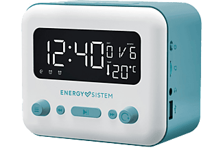 ENERGY SISTEM Clock Speaker 2 bluetooth hangszóró ébresztőórával, kék (EN 450725)