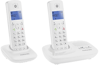 MOTOROLA T412 Duo üzenet rögzítős Fehér dect telefon