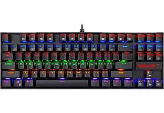 REDRAGON K552R Kumara RGB Magyar Kiosztású Mechanikus Gamer Billentyűzet, Brown Switch