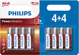 PHILIPS LR6P8BP/10 Power Alkalin AA 4+4 Pil