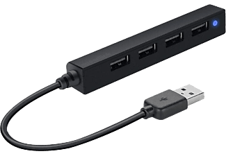 SPEED LINK Snappy Slim USB hub 4-port fekete (SL-140000-BK)