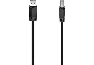 HAMA HM.200604 USB 2.0 A Fiş - B Fiş 5m USB Kablosu Siyah