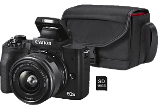 CANON EOS M50 Mark II + EF-M 15-45mm + tas + 16 GB