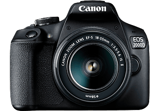 CANON EOS 2000D 18-55 IS II Fotoğraf Makinesi Siyah