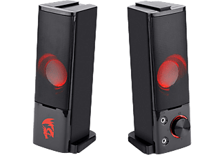 REDRAGON GS550 Orpheus 2.0 gamer hangfal, 2x3W, 3,5 mm jack, USB tápellátás, piros háttérvilágítás