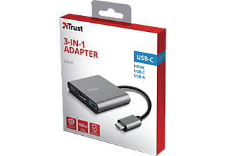 TRUST 23772 DALYX 3-IN-1 USB-C Adaptörü