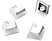 STEELSERIES PrismCAPS gombkészlet St Apex billentyűzethez, fehér, UK angol kiosztás (60219)