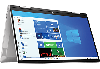 HP Pavilion x360 14-dy0744nz - Convertible 2 in 1 Laptop (14 ", 256 GB SSD, Natural Silver)