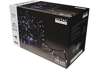 ENTAC Karácsonyi IP44 700 LED, fürtös fénysor hideg fehér, 14m (ECL-M700CW)