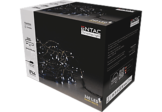 ENTAC Karácsonyi IP44 240 LED, füzér, meleg fehér, 24m (ECL-240-WW)