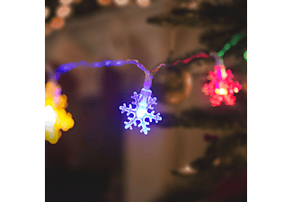 FAMILY CHRISTMAS 58215 LED fényfüzér - jégkristály - 2,3 m - 20 LED - színes - 3 x AA