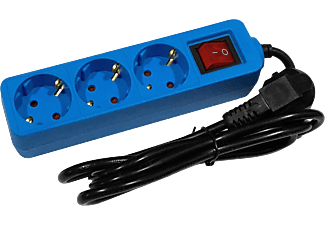 ENTAC 3-as elosztó kapcsolóval 1,5m kék (ESEG3-1.5-SW-BL)
