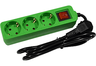 ENTAC 3-as elosztó kapcsolóval 1,5m zöld (ESEG3-1.5-SW-G)