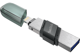 SANDISK iXpand Flash Drive 64 GB Type A + Lightning Taşınabilir USB Bellek Gri