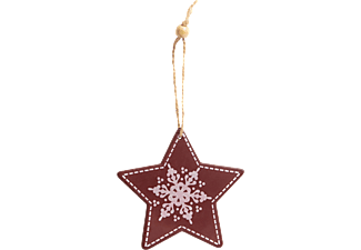FAMILY CHRISTMAS 58247E Karácsonyfadísz - csillag - akasztható - 9,6 x 9,3 cm