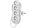 EMOS Elosztó, 4 aljzat, 5 méter, 3x1,5mm2, fehér (P0425R)