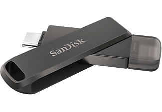 SANDISK iXpand Flash Drive Luxe 256GB - USB-C + Lightning - for iPhone, iPad, Mac, USB Type-C device USB Bellek