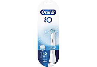 ORAL B iO Ultimate Clean Diş Fırçası Yedek Başlık 2'li Beyaz