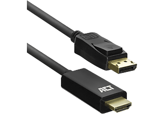 ACT AC7550 DisplayPort 1.2 - HDMI kábel, 1,8 méter