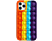 CELLECT Buborékos szilikon tok, iPhone 13 Mini, narancs-sárga (BUB-IPH1354-OY)