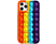 CELLECT Buborékos szilikon tok, iPhone 13, narancs-sárga (BUB-IPH1361-OY)