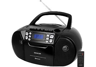 SENCOR SPT 3907 B hordozható bluetooth CD-s rádió MP3/USB/AUX, fekete