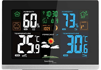 TECHNOLINE Időjárás állomás, színes LCD kijelzővel, fekete (WS6462)