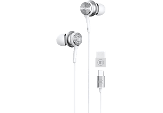 MAXELL XC1 vezetékes fülhallgató mikrofonnal, Type C csatlakozóval, fehér