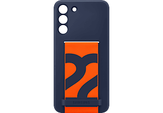 SAMSUNG Galaxy S22 + Kayışlı Silikon Telefon Kılıfı Lacivert