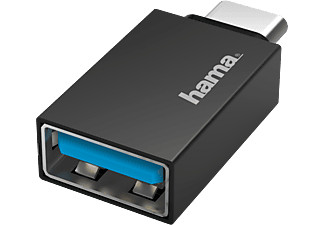 HAMA FIC USB Type-C - USB A adapter , fekete (200311)
