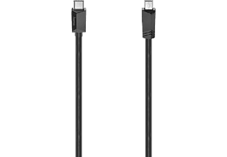 HAMA FIC USB Type-C - Mini USB adatkábel és töltőkábel  0,75 méter, fekete (200643)